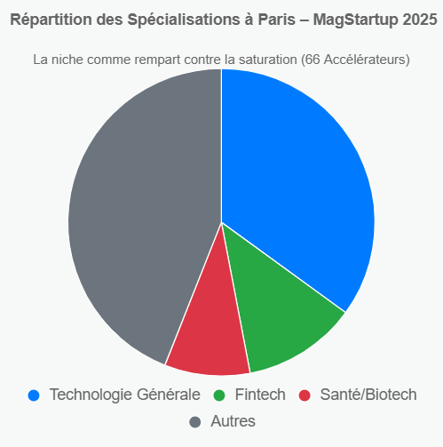 Répartition des spécialisations à Paris