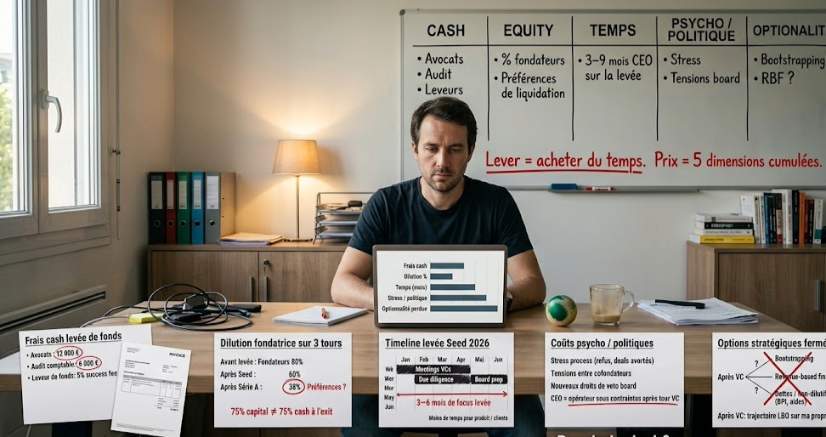 Coût levée de fonds startup