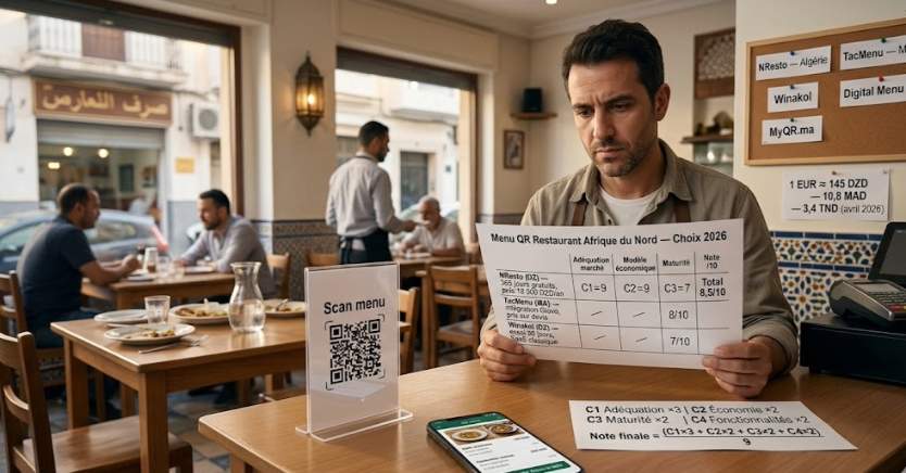 Menu QR Restaurant Afrique du Nord