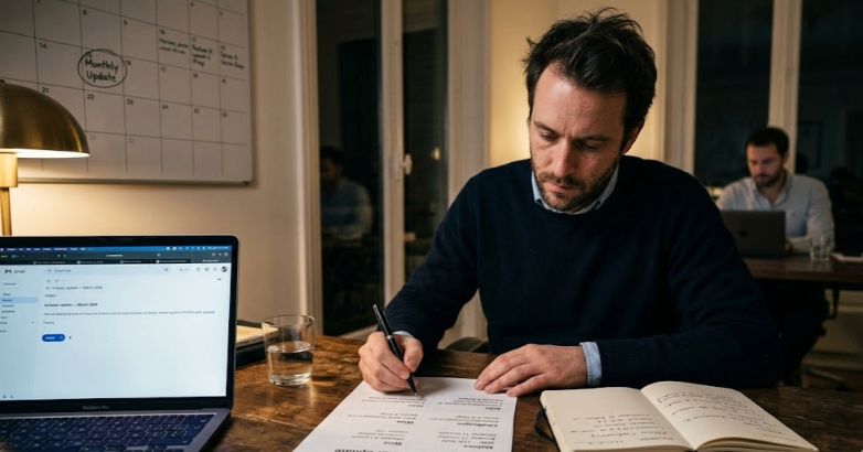 Investor update template